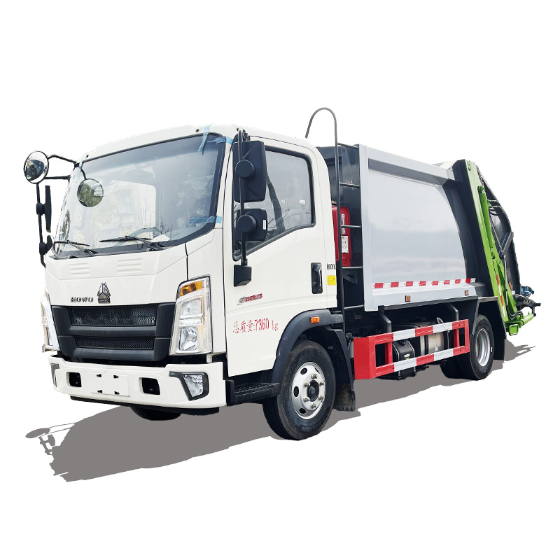 Camion à ordures compressé pour assainissement SINOTRUK HOWO 4*2 Camion à ordures compressé pour assainissement SINOTRUK HOWO 4*2