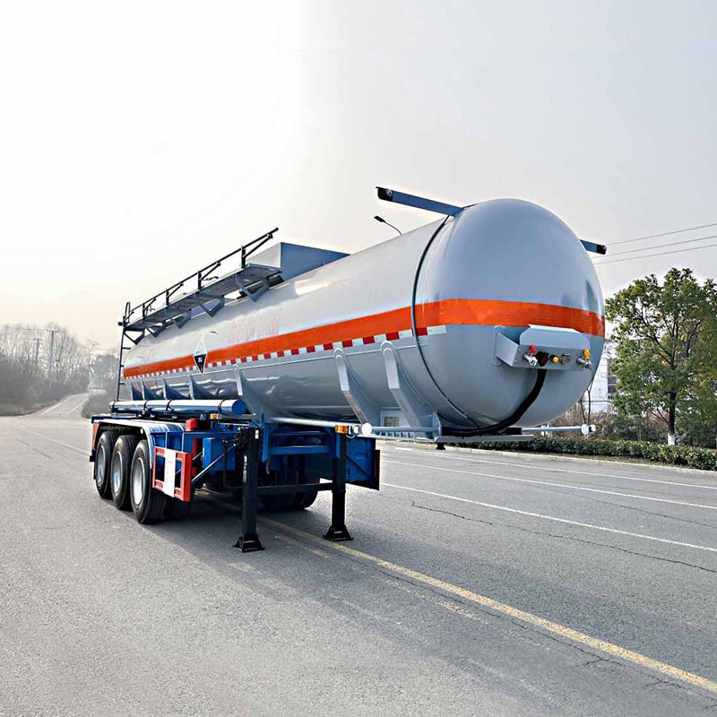 Semi-remorque de transport d'acide sulfurique concentré de 18 m3 Semi-remorque de transport d'acide sulfurique concentré de 18 m3