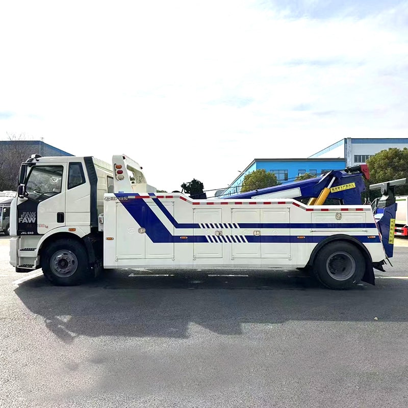 China FAW 4*2 heavy duty 360 rotation towing wrecker truck China FAW 4*2 heavy duty 360 rotation towing wrecker truck