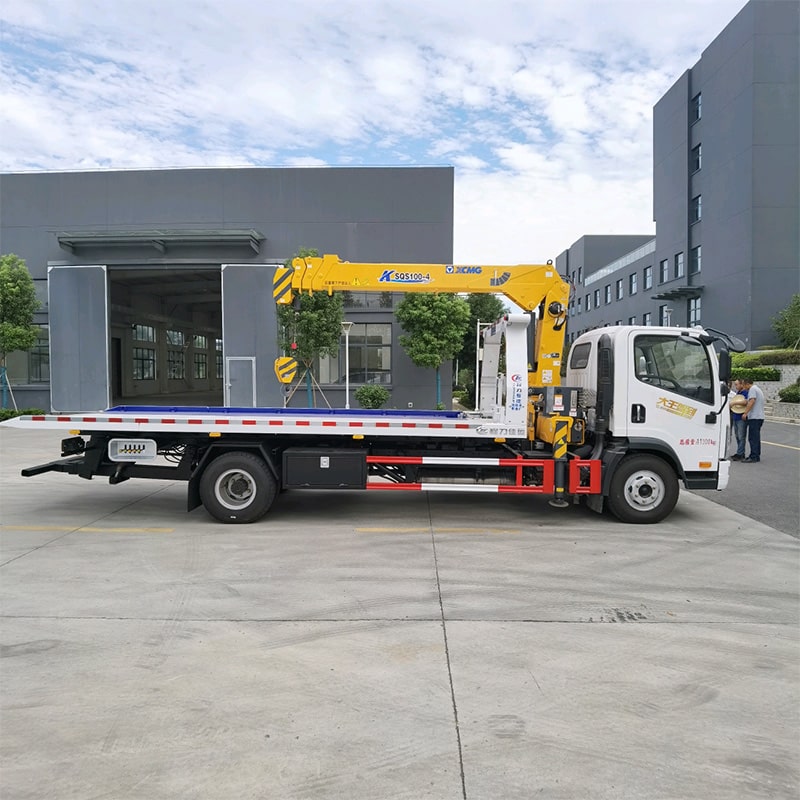 Faw 4x2 5-тонные эвакуаторы с платформой-эвакуатором и краном Faw 4x2 5-тонные эвакуаторы с платформой-эвакуатором и краном