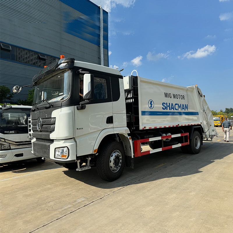 Экспортный мусоровоз Shacman 16CBM для продажи Экспортный мусоровоз Shacman 16CBM для продажи
