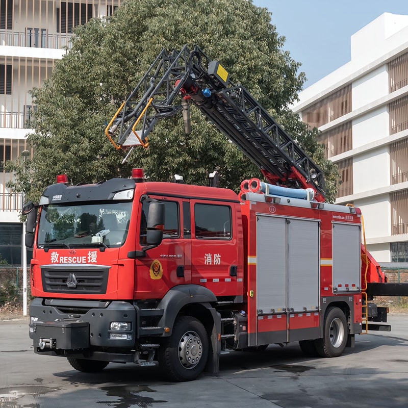 Howo 8 CBM Aerial Ladder Rescue Fire Fighting Truck Howo 8 CBM Aerial Ladder Rescue Fire Fighting Truck