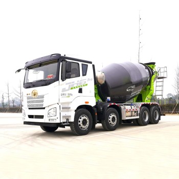 FAW top ranking 8*4 10 m3 cement mixer pump truck