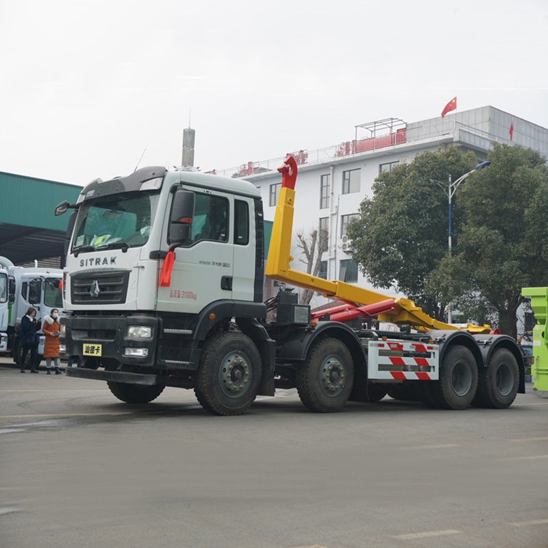 Sinotruck 31Ton Hook Lift Контейнерный Мусоровоз на Продажу Sinotruck 31Ton Hook Lift Контейнерный Мусоровоз на Продажу
