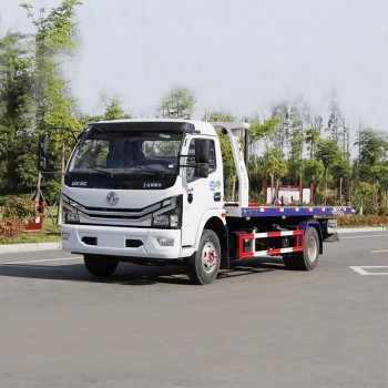 Dongfeng 4*2 flatbed tow wrecker truck