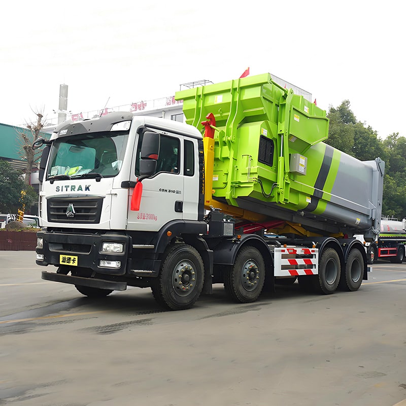 Sinotruck 31Ton Hook Lift Контейнерный Мусоровоз на Продажу Sinotruck 31Ton Hook Lift Контейнерный Мусоровоз на Продажу