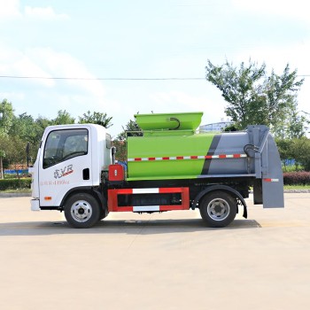 FAW brand 4 cbm air brake kitchen garbage truck