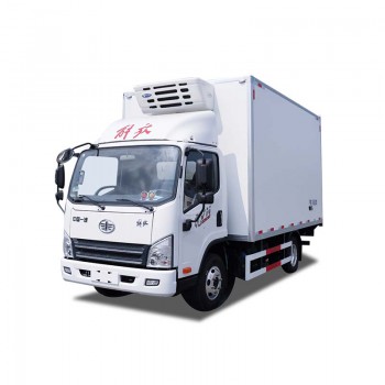 Faw 4x2 RHD Freezer Truck Meat Fruit Fish Cold Van Truck