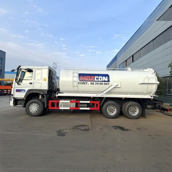 HOWO 20 cubic jetting vaccum sewage suction tanker trucks