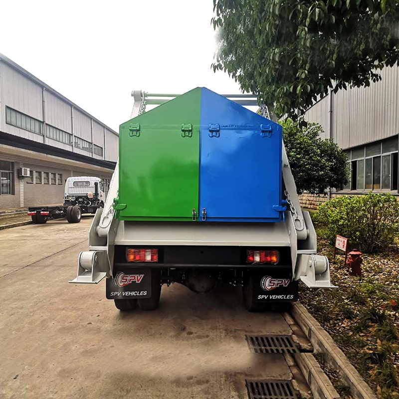 Howo 4 cubic meter swing arm garbage truck for sale Howo 4 cubic meter swing arm garbage truck for sale
