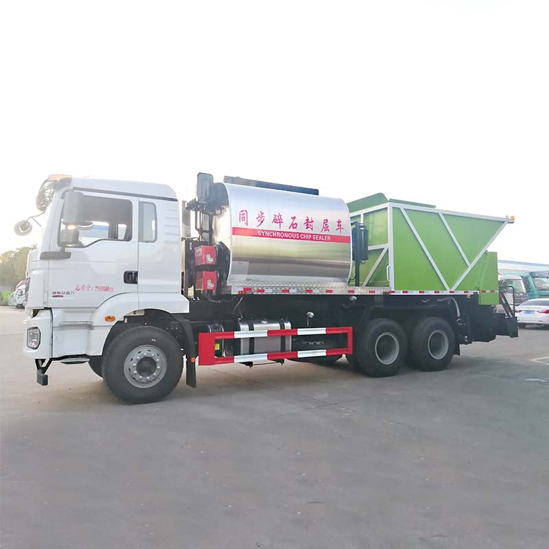 SHACMAN 6x4 гравийный асфальтовый синхронный битумощебнераспределитель грузовик SHACMAN 6x4 гравийный асфальтовый синхронный битумощебнераспределитель грузовик