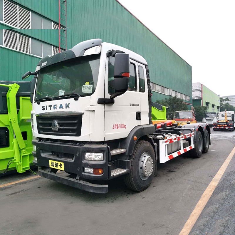 Мусоровоз Sinotruk 25 тонн с гидравлической стрелой Мусоровоз Sinotruk 25 тонн с гидравлической стрелой