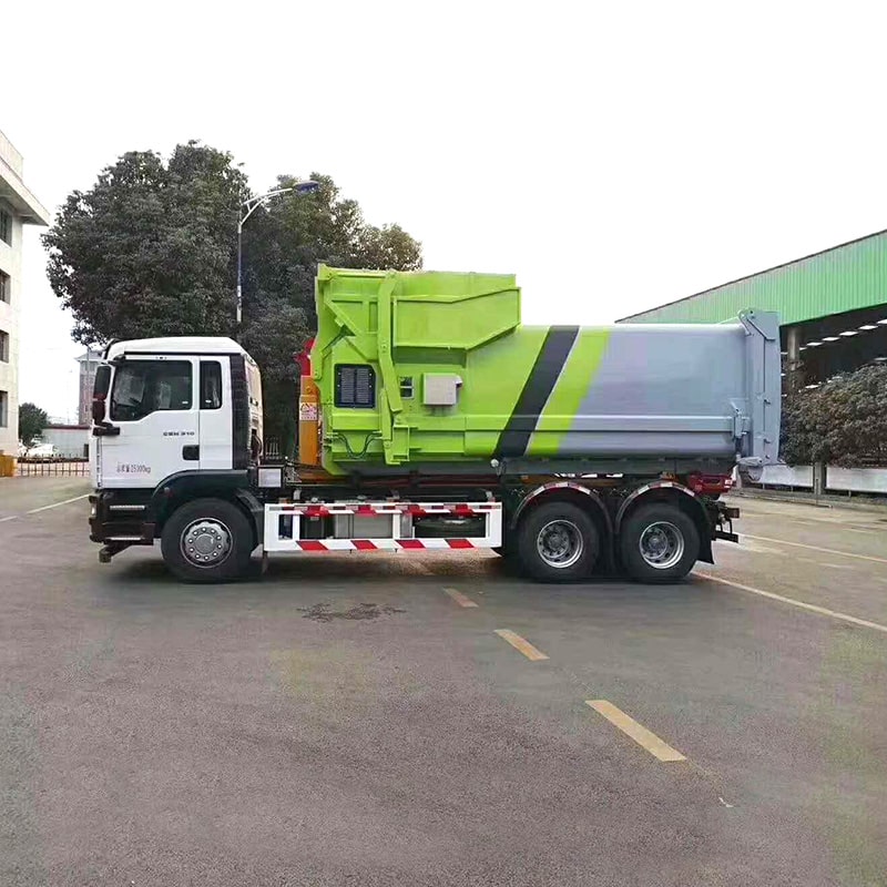 Мусоровоз Sinotruk 25 тонн с гидравлической стрелой Мусоровоз Sinotruk 25 тонн с гидравлической стрелой