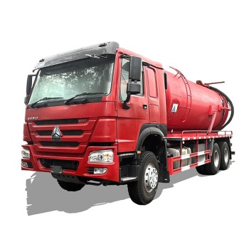 HOWO 22 cubic drainage jetting vacuum sewage suction truck