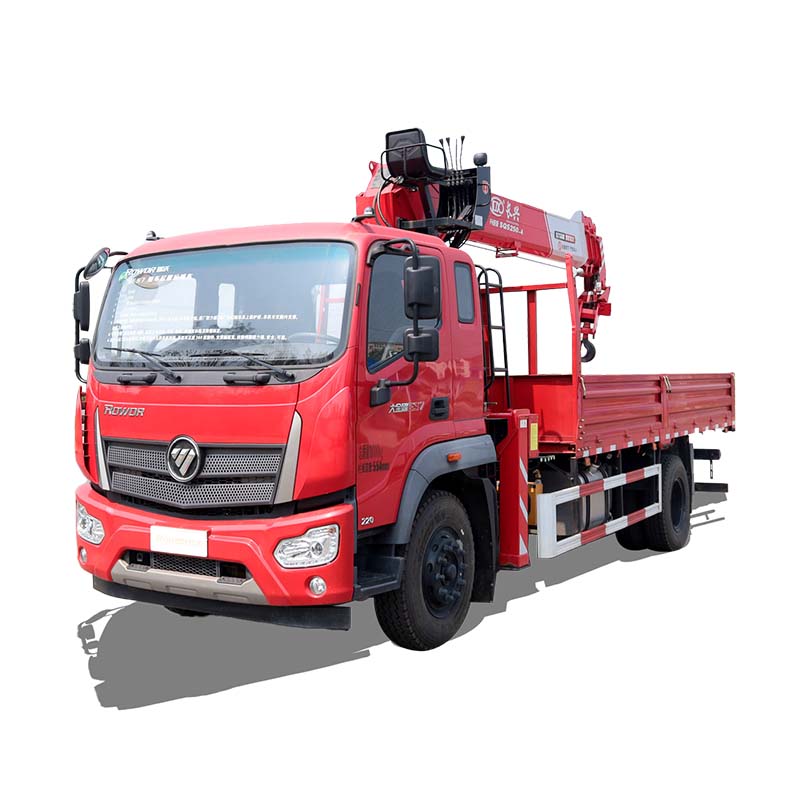 FOTON 10-тонный мобильный кран с прямой стрелой, смонтированный на грузовике FOTON 10-тонный мобильный кран с прямой стрелой, смонтированный на грузовике