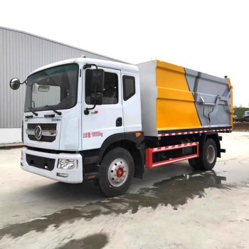 Dongfeng 4*2 Q345 carbon steel hydraulic garbage truck