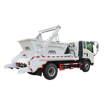 Factory Customized Howo 4x2 5 Ton Swing Arm Garbage Truck