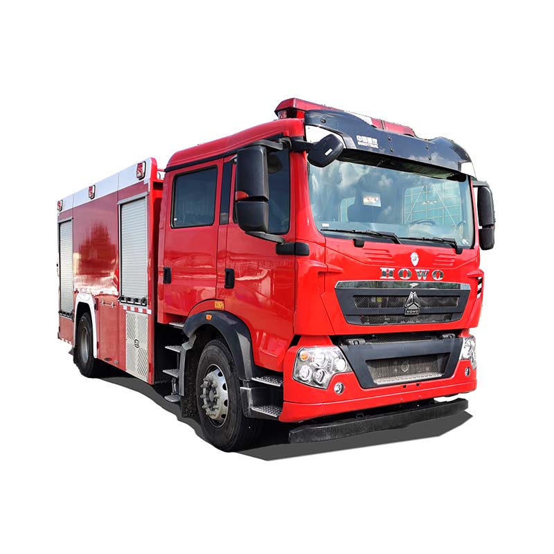 Camion de lutte contre l'incendie Howo 8 tonnes avec réservoir d'eau et de mousse Camion de lutte contre l'incendie Howo 8 tonnes avec réservoir d'eau et de mousse