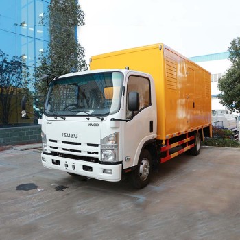 Isuzu 200 kw emergency power bank generator supply truck
