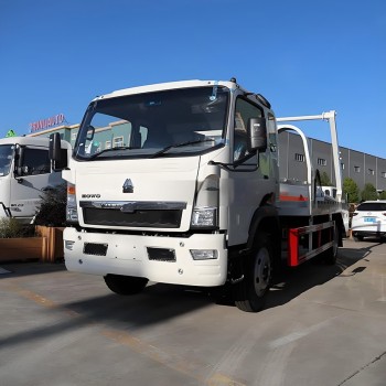 New or used Howo 7CBM Swing Arm Skip Loader Garbage Truck